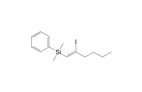 (Z)-1-Dimethyl(phenyl)silyl-2-iodohex-1-ene