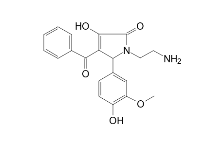 1-(2-Amino-ethyl)-4-benzoyl-3-hydroxy-5-(4-hydroxy-3-methoxy-phenyl)-1,5-dihydro-pyrrol-2-one