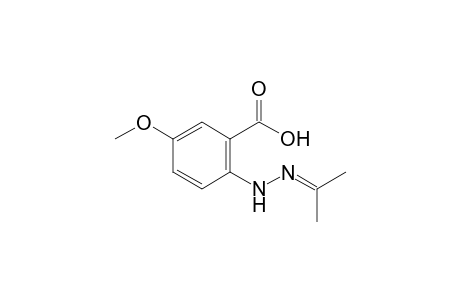 2-(2-isopropylidenehydrazino)-5-methoxy-benzoic acid