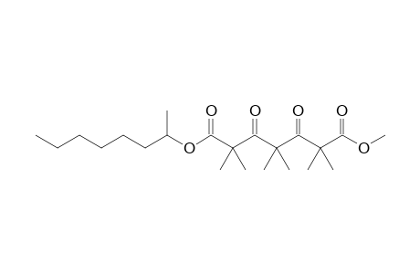 1-Methyl 7-octyl 2,2,4,4,6,6-hexamethyl-3,5-dioxoheptanedioate
