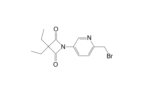 1-(6-(Bromomethyl)pyridin-3-yl)-3,3-diethylazetidine-2,4-dione