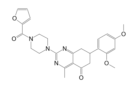 5(6H)-quinazolinone, 7-(2,4-dimethoxyphenyl)-2-[4-(2-furanylcarbonyl)-1-piperazinyl]-7,8-dihydro-4-methyl-