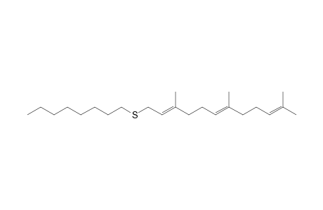 ((2E,6E)-3,7,11-Trimethyldodeca-2,6,10-trien-1-yl)(octyl)sulfane