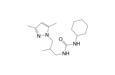 N-cyclohexyl-N'-[3-(3,5-dimethyl-1H-pyrazol-1-yl)-2-methylpropyl]urea