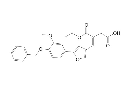 5-(4-Benzyloxy-3-methoxyphenyl)-3-[2-(ethoxycarbony)-3-carboxypropenyl]furan