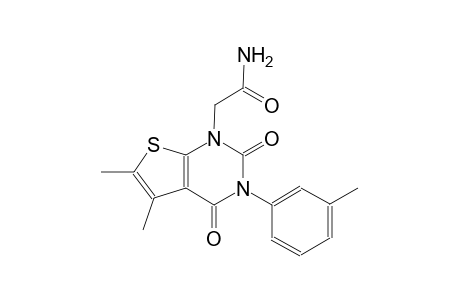 2-(5,6-dimethyl-3-(3-methylphenyl)-2,4-dioxo-3,4-dihydrothieno[2,3-d]pyrimidin-1(2H)-yl)acetamide