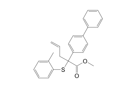 Methyl 2-(p-Phenylphenyl)-2-((2-methylphenyl)thio)-4-pentenoate