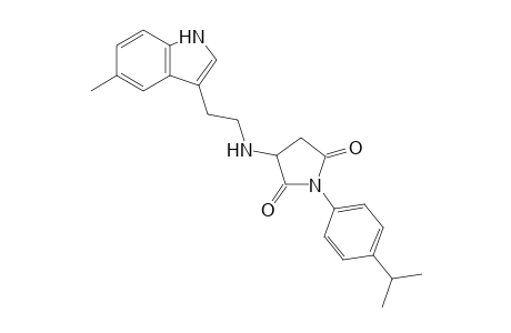 1-(4-isopropylphenyl)-3-{[2-(5-methyl-1H-indol-3-yl)ethyl]amino}-2,5-pyrrolidinedione