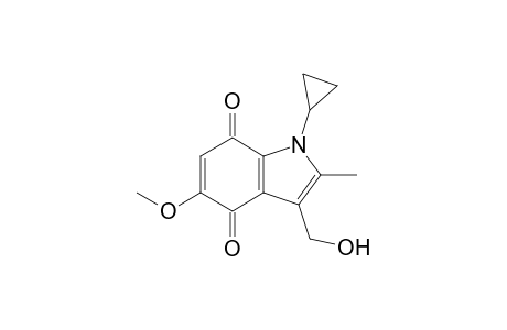 1-cyclopropyl-5-methoxy-2-methyl-3-methylol-indole-4,7-quinone
