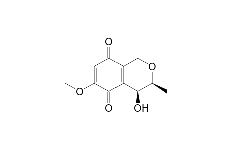 (3S,4S)-4-hydroxy-6-methoxy-3-methyl-3,4-dihydro-1H-2-benzopyran-5,8-dione