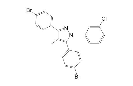 3,5-bis(4-bromophenyl)-1-(3-chlorophenyl)-4-methyl-1H-pyrazole