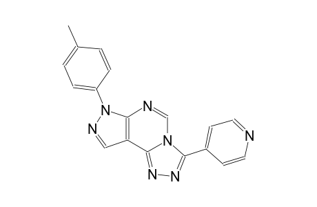 7-(4-methylphenyl)-3-(4-pyridinyl)-7H-pyrazolo[4,3-e][1,2,4]triazolo[4,3-c]pyrimidine