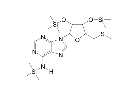 Adenosine, 5'-S-methyl-5'-thio-N-(trimethylsilyl)-2',3'-bis-O-(trimethylsilyl)-