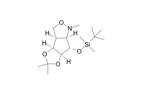 1H-[1,3]Dioxolo[3,4]cyclopent[1,2-c]isoxazole, 7-[[(1,1-dimethylethyl)dimethylsilyl]oxy]hexahydro-1,5,5-trimethyl-, [3aR-(3a.alpha.,3b.alpha.,6a.alpha.,7.alpha.,7a.alpha.)]-
