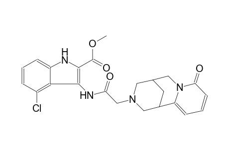 methyl 4-chloro-3-{[(6-oxo-7,11-diazatricyclo[7.3.1.0~2,7~]trideca-2,4-dien-11-yl)acetyl]amino}-1H-indole-2-carboxylate