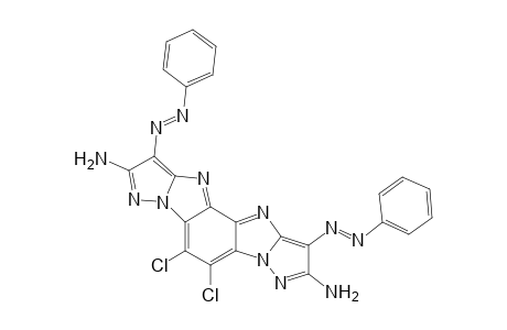 3,10-Diamino-13,14-dichloro-4,9-diphenylazo-bisimidazo[3,2-b { 3,2-b]benzo[1,2-d : 4,3-d]bis-pyrazole