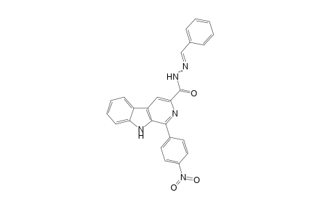 1-(4-Nitrophenyl)-N'-(benzylidene)-9H-pyrido[3,4-b]indole-3-carbohydrazide