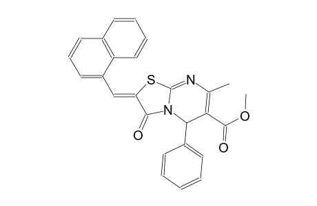 methyl (2Z)-7-methyl-2-(1-naphthylmethylene)-3-oxo-5-phenyl-2,3-dihydro-5H-[1,3]thiazolo[3,2-a]pyrimidine-6-carboxylate