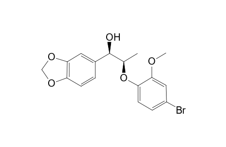 (1R,2R)-1-(3'',4''-methylenedioxyphenyl)-1-hydroxy-2-(4'-bromo-2'-methoxyphenoxy)propane