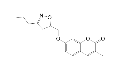 2H-1-Benzopyran-2-one, 7-[(4,5-dihydro-3-propyl-5-isoxazolyl)methoxy]-3,4-dimethyl-