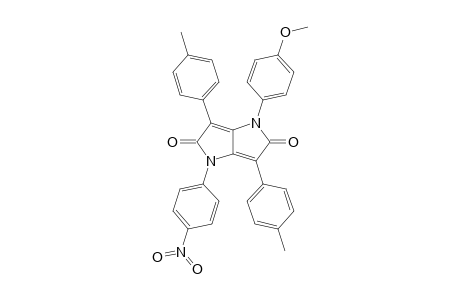 1-(4-Methoxyphenyl)-4-(4-nitrophenyl)-3,6-di(p-tolyl)pyrrolo[3,2-b]pyrrole-2,5-dione