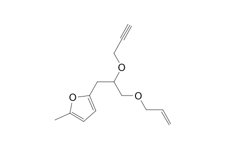 2-(3-(allyloxy)-2-(prop-2-ynyloxy)propyl)-5-methylfuran