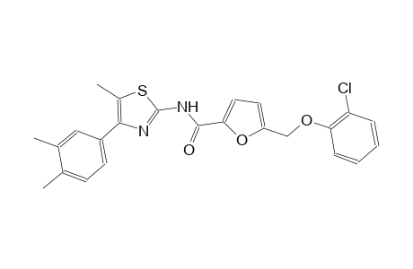 5-[(2-chlorophenoxy)methyl]-N-[4-(3,4-dimethylphenyl)-5-methyl-1,3-thiazol-2-yl]-2-furamide