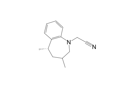 (5S*)-2-[3',5'-Dimethyl-2',3',4',5'-tetrahydro-1H-[1]benzazep-1'-yl]-ethanenitrile