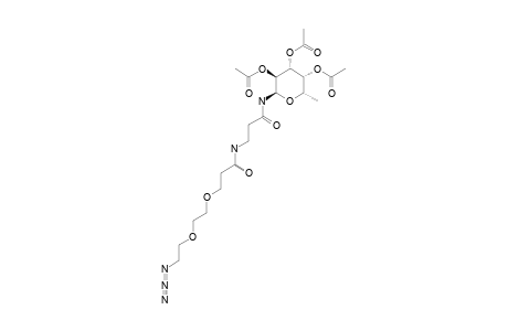 N-[3-[2-(2-AZIDOETHOXY)-ETHOXY]-PROPANECARBOYL]-ALPHA-L-FUCOPYRANOSYLAMINE;ACETYLATED-PRODUCT