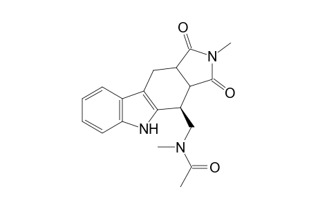 4-(N-Acetyl-N-methylaminomethyl)-2-methyl-1,3-dioxopyrrolidino[3,4-b]tetrahydrocarbazole