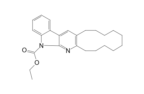 Cyclododecano[b].alpha.-carboline-17-carboxylic acid ethyl ester