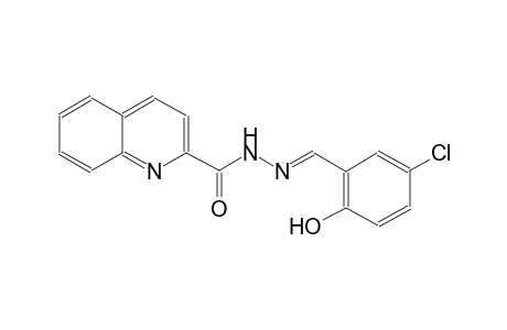 2-quinolinecarboxylic acid, 2-[(E)-(5-chloro-2-hydroxyphenyl)methylidene]hydrazide