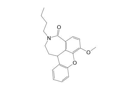 3-Butyl-7-methoxy-2,3,4,12b-tetrahydro-1H-xantheno[1,9-cd]azepin-4-one