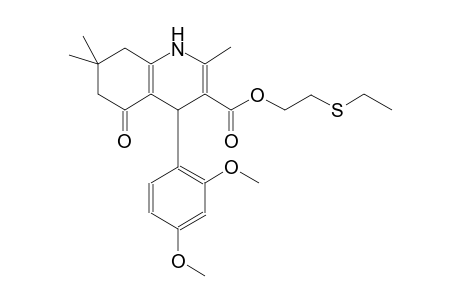 3-quinolinecarboxylic acid, 4-(2,4-dimethoxyphenyl)-1,4,5,6,7,8-hexahydro-2,7,7-trimethyl-5-oxo-, 2-(ethylthio)ethyl ester