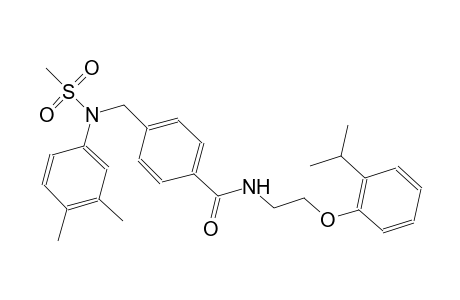 benzamide, 4-[[(3,4-dimethylphenyl)(methylsulfonyl)amino]methyl]-N-[2-[2-(1-methylethyl)phenoxy]ethyl]-