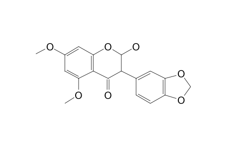 2-Hydroxy-5,7-dimethoxy-3-(3,4-methylenedioxyphenyl)-4-chromanone