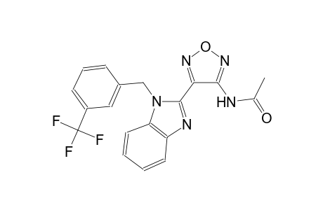 N-(4-(1-[3-(Trifluoromethyl)benzyl]-1H-benzimidazol-2-yl)-1,2,5-oxadiazol-3-yl)acetamide