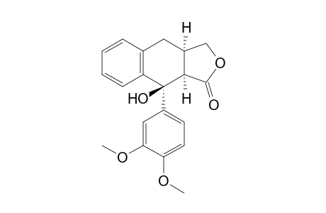 (3aR,4S,9aR)-4-(3,4-dimethoxyphenyl)-4-hydroxy-1,3a,9,9a-tetrahydrobenzo[f]isobenzofuran-3-one