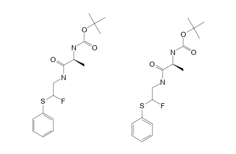 [1-[(2-FLUORO-2-(PHENYLSULFANYL)-ETHYL)-CARBAMOYL]-ETHYL]-CARBAMIC-ACID-TERT.-BUTYLESTER