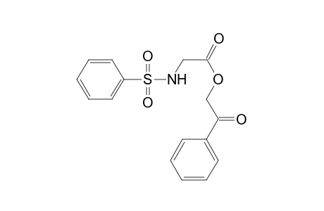 2-Oxo-2-phenylethyl [(phenylsulfonyl)amino]acetate