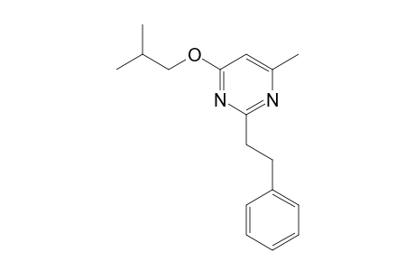 Pyrimidine, 4-methyl-6-(2-methylpropoxy)-2-(2-phenylethyl)-