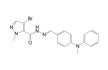 4-bromo-1-methyl-N'-{(E)-[4-(methylanilino)phenyl]methylidene}-1H-pyrazole-5-carbohydrazide