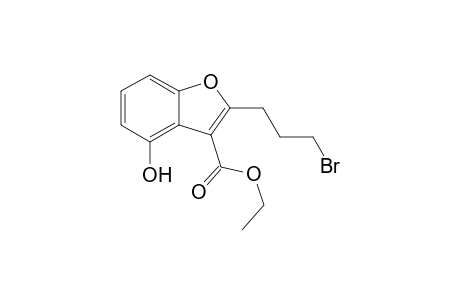 2-(3-bromopropyl)-4-hydroxy-3-benzofurancarboxylic acid ethyl ester