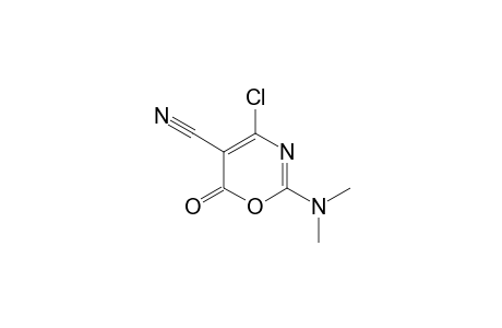 4-Chloranyl-2-(dimethylamino)-6-oxidanylidene-1,3-oxazine-5-carbonitrile