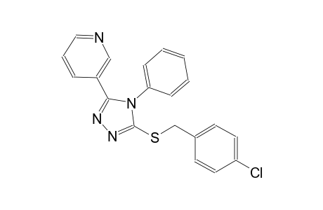 3-{5-[(4-chlorobenzyl)sulfanyl]-4-phenyl-4H-1,2,4-triazol-3-yl}pyridine