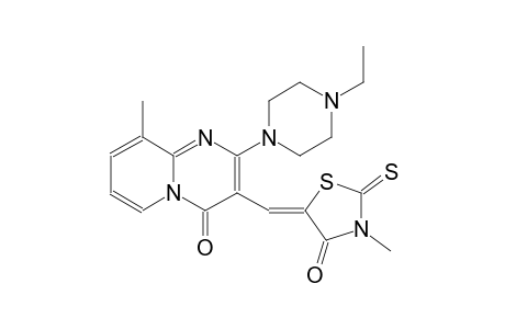 2-(4-ethyl-1-piperazinyl)-9-methyl-3-[(Z)-(3-methyl-4-oxo-2-thioxo-1,3-thiazolidin-5-ylidene)methyl]-4H-pyrido[1,2-a]pyrimidin-4-one