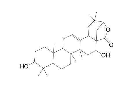 Olean-12-en-28-oic acid, 3,16,21-trihydroxy-, .gamma.-lactone, (3.beta.,16.beta.,21.beta.)-