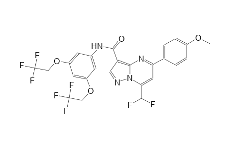 N-[3,5-bis(2,2,2-trifluoroethoxy)phenyl]-7-(difluoromethyl)-5-(4-methoxyphenyl)pyrazolo[1,5-a]pyrimidine-3-carboxamide