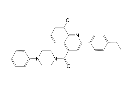 8-chloro-2-(4-ethylphenyl)-4-[(4-phenyl-1-piperazinyl)carbonyl]quinoline