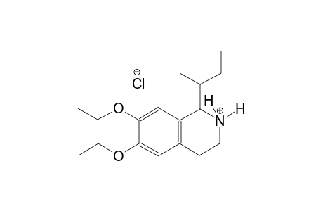 isoquinolinium, 6,7-diethoxy-1,2,3,4-tetrahydro-1-(1-methylpropyl)-,chloride